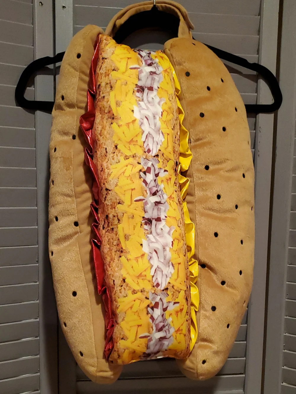 Hot Dog Plush Dog Costume Size M